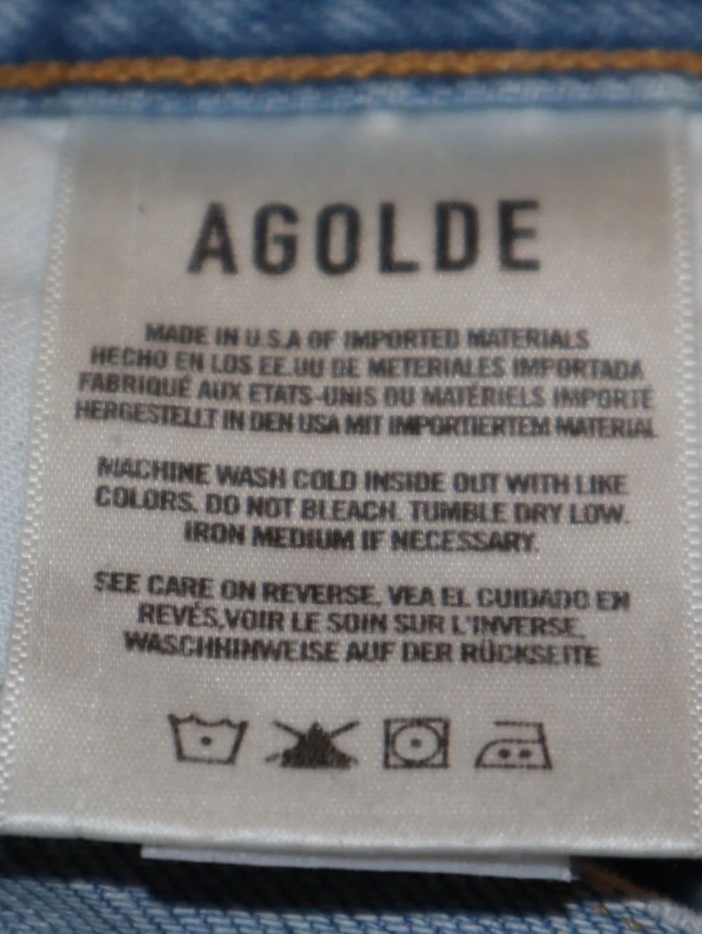 Agolde Jamie Lightwash Blue Highrise Classic  Jeans‎ . Size 26